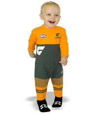 GWS Giants AFL Infant Toddler Onesie Footysuit