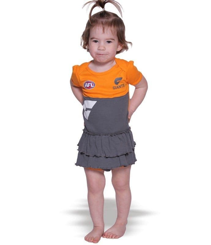 GWS Giants AFL Girls Infant Tutu Footysuit