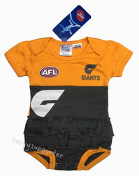 GWS Giants AFL Girls Infant Tutu Footysuit