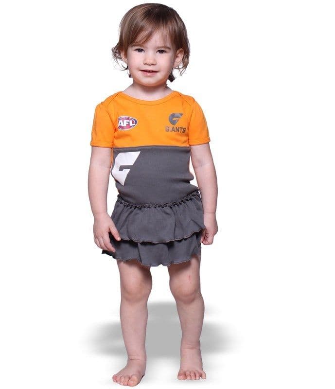 GWS Giants AFL Girls Infant Tutu Footysuit