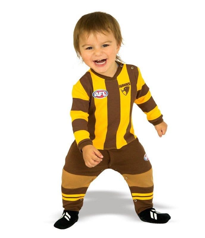 Hawthorn Hawks Infant Toddler Onesie Footysuit