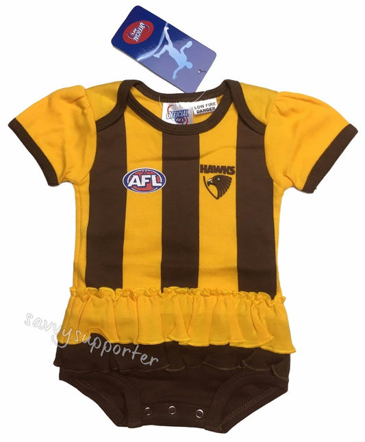 Hawthorn Hawks Girls Baby Tutu Footysuit