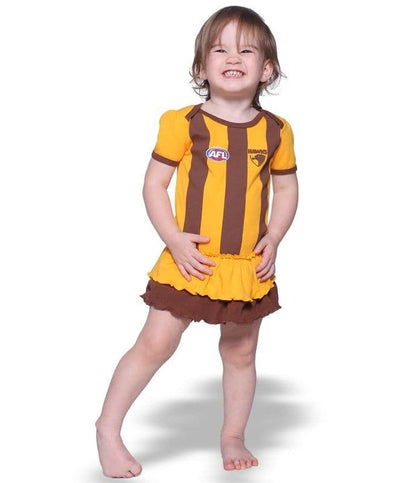 Hawthorn Hawks Girls Baby Tutu Footysuit