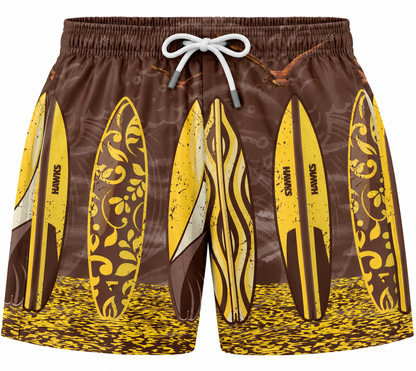 Hawthorn Hawks AFL Mens Hawaiian Shorts