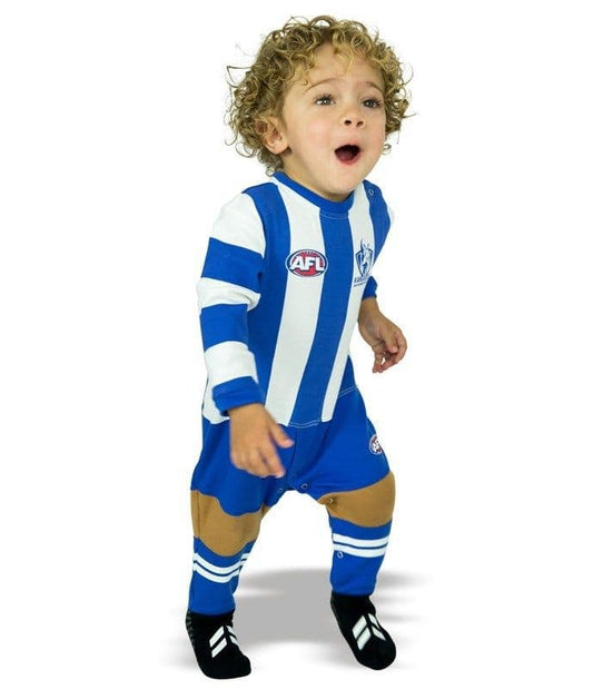 North Melbourne Kangaroos AFL Infant Toddler Onesie Footysuit