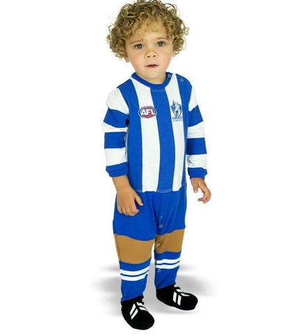 North Melbourne Kangaroos AFL Infant Toddler Onesie Footysuit