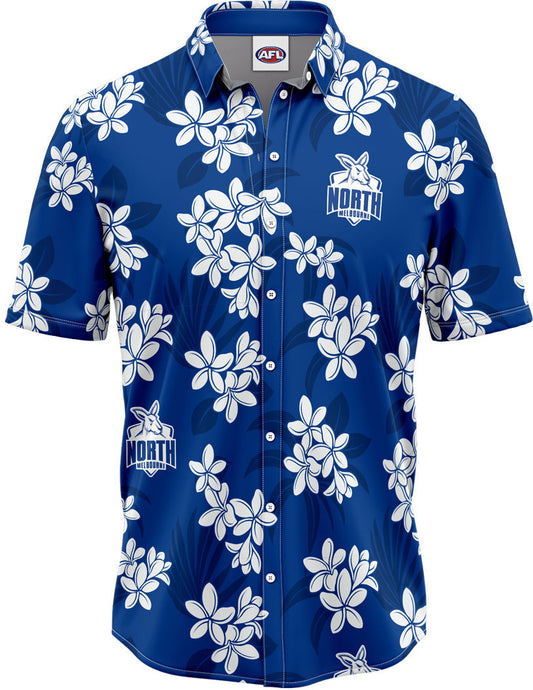 North Melbourne Kangaroos 2026 AFL Mens Reef Hawaiian Shirt