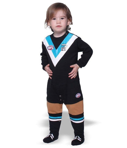 Port Adelaide Power AFL Infant Toddler Onesie Footysuit