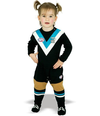 Port Adelaide Power AFL Infant Toddler Onesie Footysuit