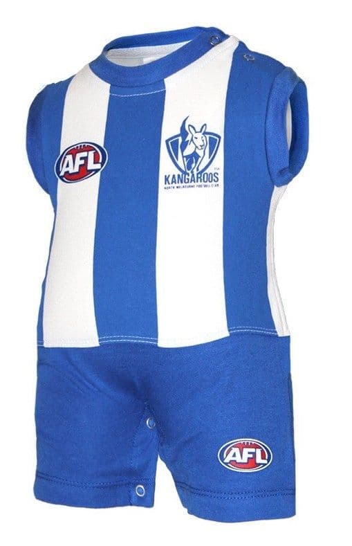 North Melbourne Kangaroos Toddlers Short Footysuit