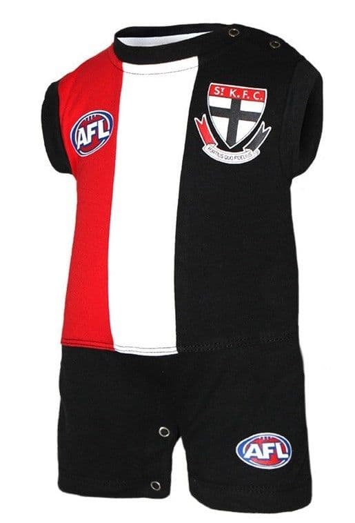 St Kilda Saints AFL Toddler Short Footysuit Onesie