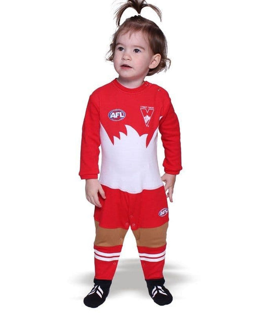 Sydney Swans AFL Infant Toddler Onesie Footysuit