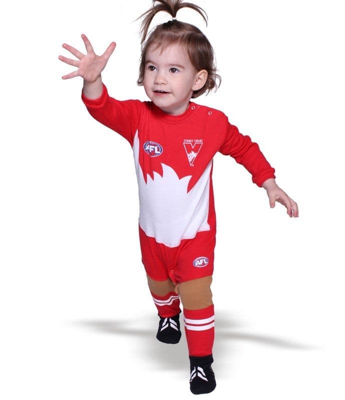 Sydney Swans AFL Infant Toddler Onesie Footysuit