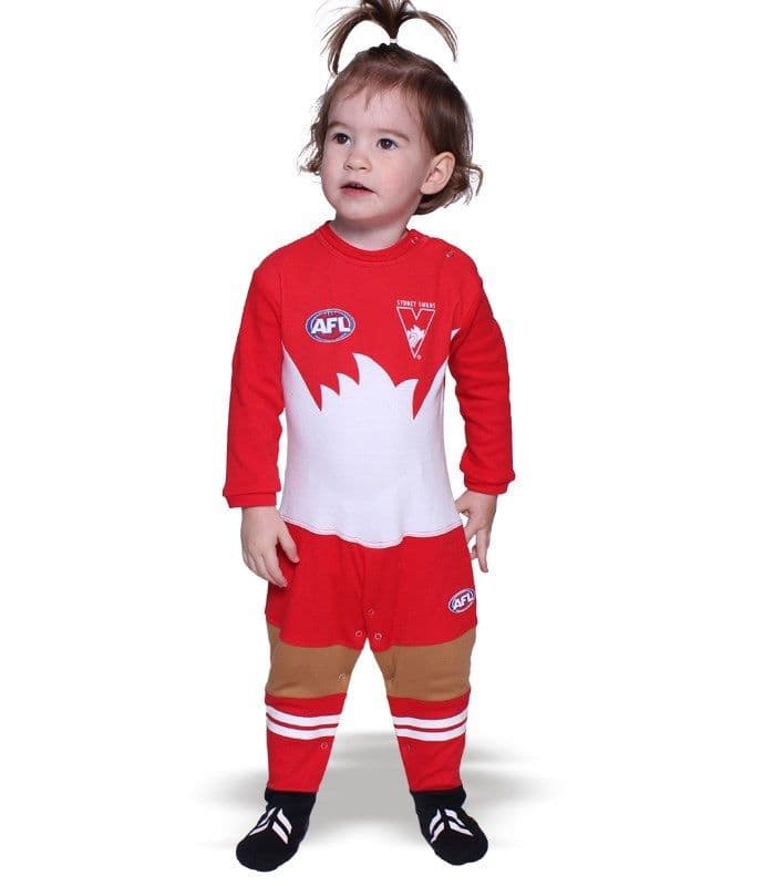 Sydney Swans AFL Infant Toddler Onesie Footysuit