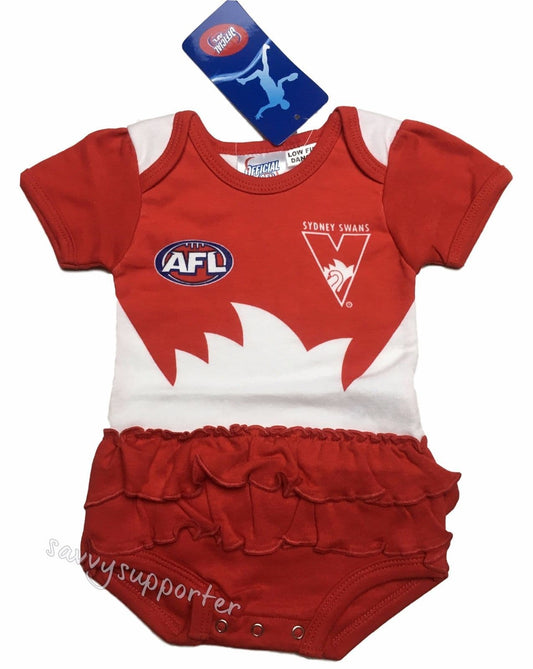 Sydney Swans AFL Girls Baby Footysuit