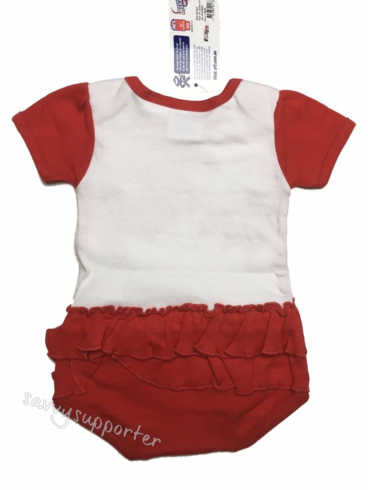 Sydney Swans AFL Girls Baby Footysuit