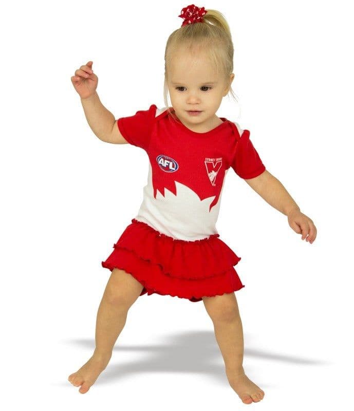 Sydney Swans AFL Girls Baby Footysuit