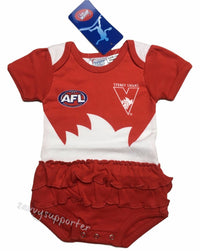 Sydney Swans AFL Girls Baby Footysuit