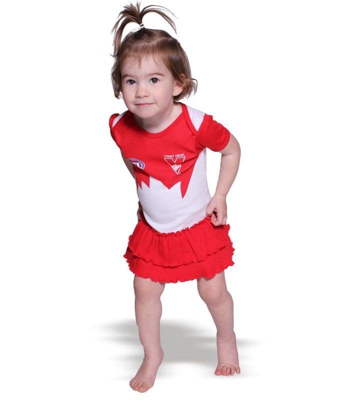 Sydney Swans AFL Girls Baby Footysuit