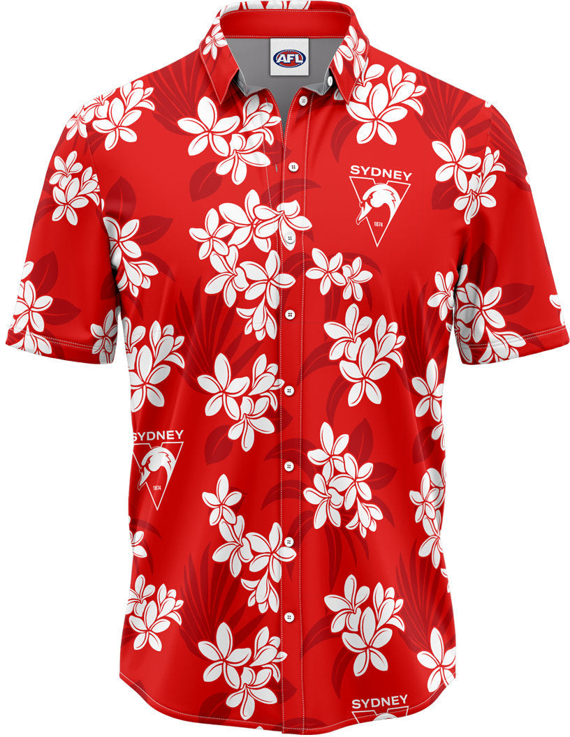 Sydney Swans 2026 AFL Mens Reef Hawaiian Shirt