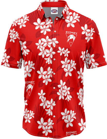 Sydney Swans 2026 AFL Mens Reef Hawaiian Shirt