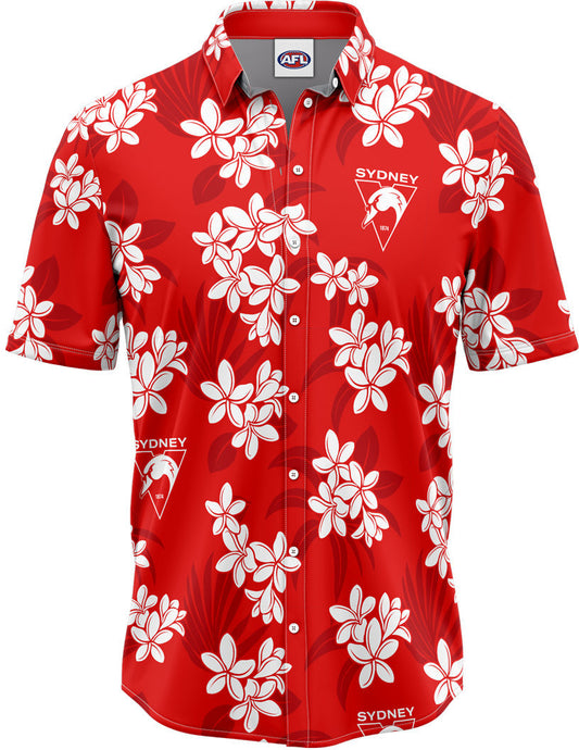 Sydney Swans 2026 AFL Mens Reef Hawaiian Shirt