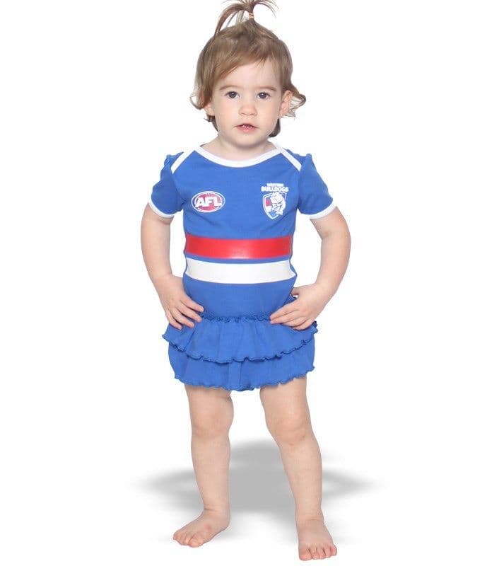 Western Bulldogs AFL Girls Baby Footysuit