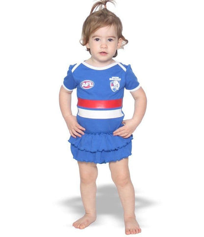 Western Bulldogs AFL Girls Baby Footysuit