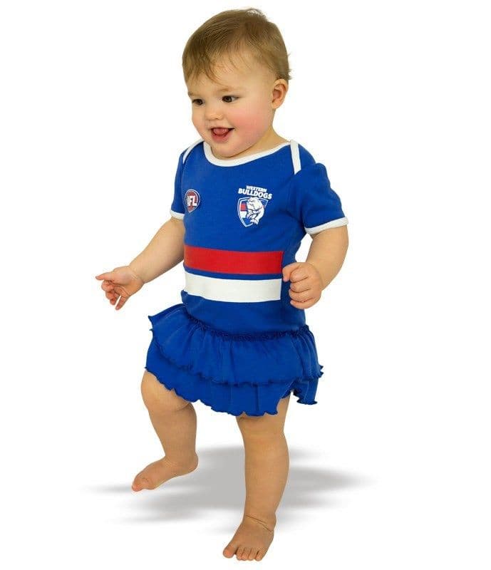 Western Bulldogs AFL Girls Baby Footysuit