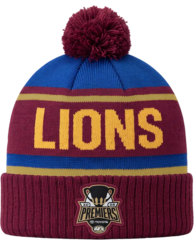 Brisbane Lions 2026 AFL Premiers Beanie *PRESALE*