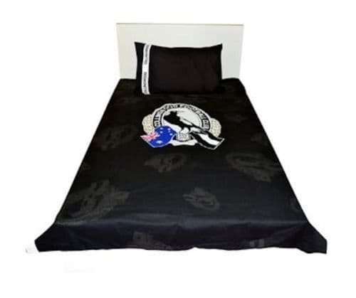 Collingwood Magpies AFL Quilt Single Quilt Cover Set