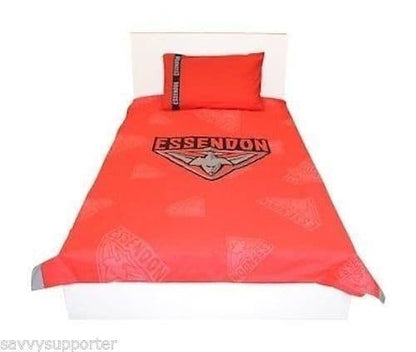 Essendon Bombers AFL Red Double Quilt Cover Set