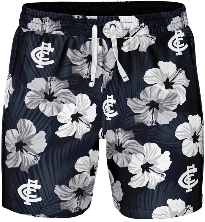 Carlton Blues AFL Mens Aloha Volley Swim Shorts