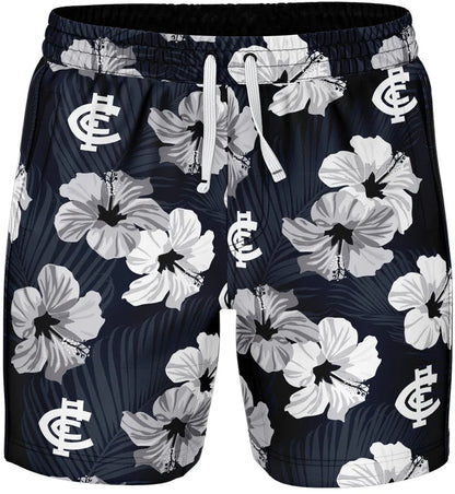 Carlton Blues AFL Mens Aloha Volley Swim Shorts