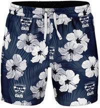 Geelong Cats AFL Mens Aloha Volley Swim Shorts