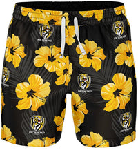 Richmond Tigers AFL Mens Aloha Volley Swim Shorts