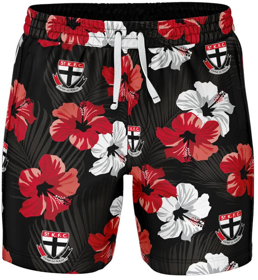 St Kilda Saints AFL Mens Aloha Volley Swim Shorts