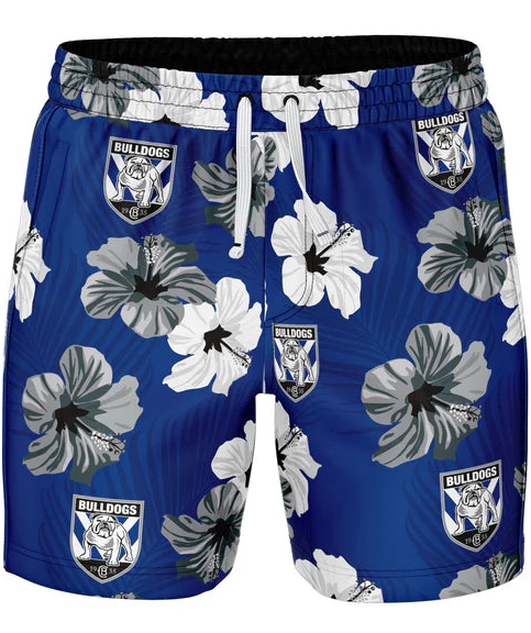 Canterbury Bulldogs NRL Mens Aloha Volley Shorts