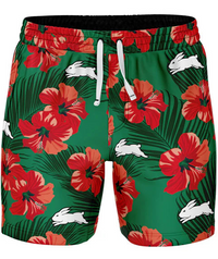 South Sydney Rabbitohs NRL Mens Aloha Volley Shorts