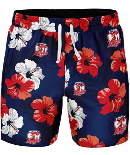 Sydney Roosters NRL Mens Aloha Volley Shorts