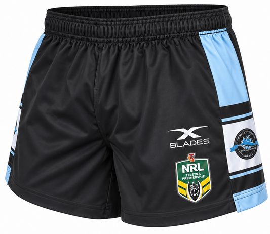 Cronulla Sharks NRL Male Home Shorts Size 3XL