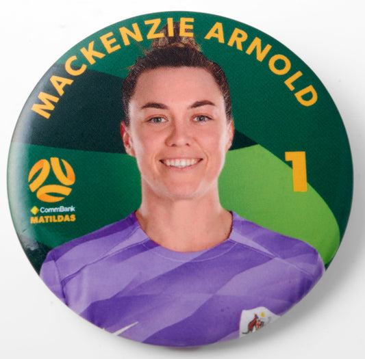 Australian Matildas 2026 Football Player Badge Mackenzie Arnold