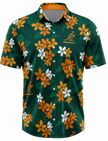 Australian Wallabies 2026 Rugby Union Mens Reef Hawaiian Shirt
