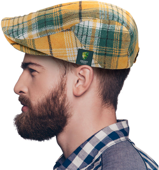 Cricket Australia 2026 Tartan Flat Cap