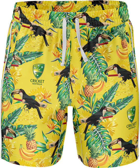 Cricket Australia 2026 Cricket Mens Toucan Screamer Volley Shorts