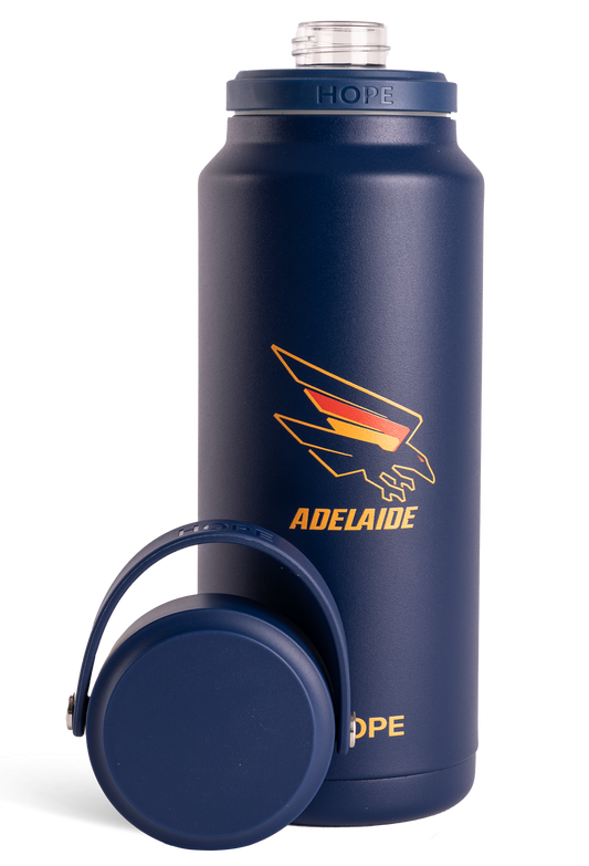 Adelaide Crows 2026 AFL Blue Insulated 1 Litre Stainless Steel Performance Bottle
