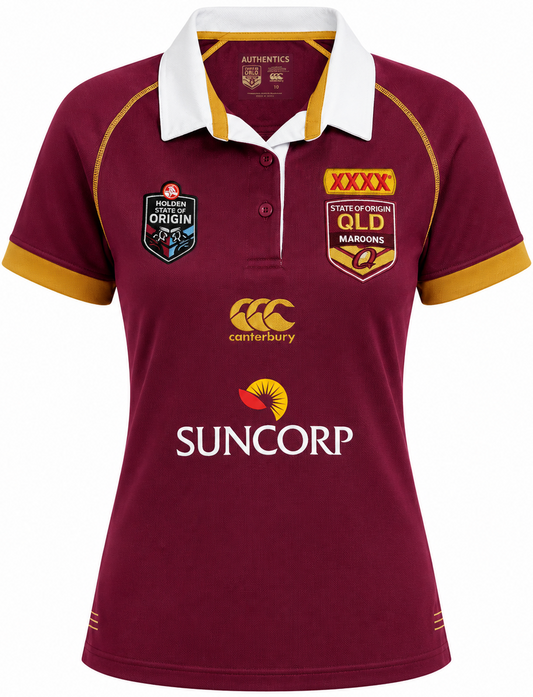 QLD Maroons State of Origin Ladies Classic Cotton Jersey - size 10