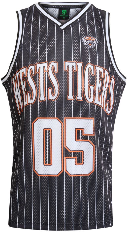 Wests Tigers 2026 NRL Mens COAR Basketball Singlet
