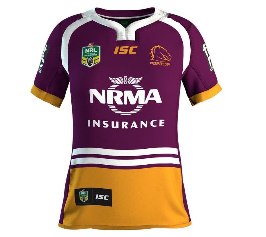 Brisbane Broncos NRL Ladies Home Jersey