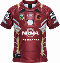 Brisbane Broncos NRL Mens Ironman Jersey L only